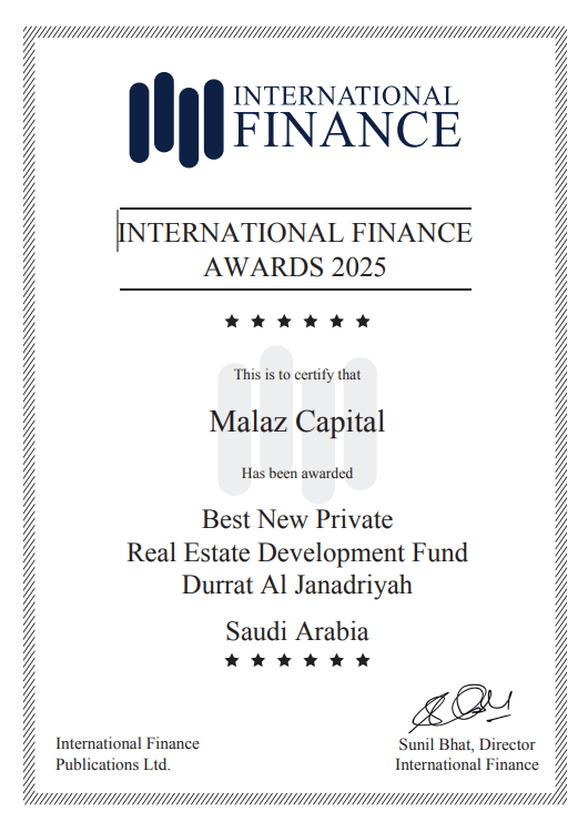 Best New Private Real Estate Development Fund - Durrat Aljanadriyah